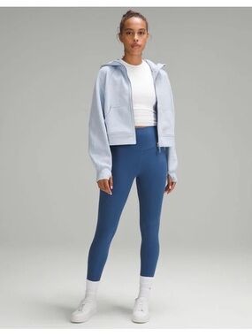 lululemon athletica Light Blue Scuba Oversized full Zip Hoodie